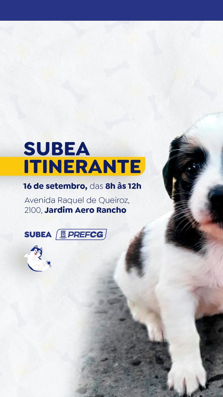 Prefeitura realiza no sábado o Programa Subea Itinerante na região do Aero Rancho. Prefeitura realiza no sábado o Programa Subea Itinerante na região do Aero Rancho.