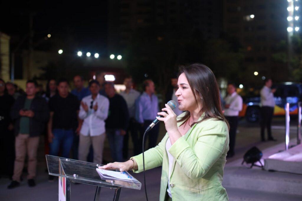 Prefeita Adriane Lopes inaugura Monumento Rila que dá destaque a corredor que ligará Brasil ao Chile.
