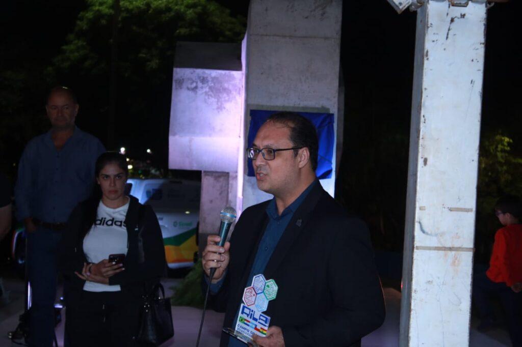 Prefeita Adriane Lopes inaugura Monumento Rila que dá destaque a corredor que ligará Brasil ao Chile.