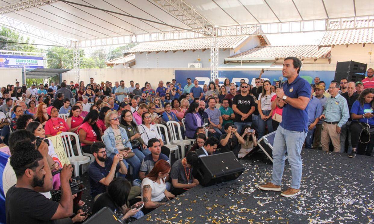 Pré-candidato, Beto Pereira é o nome mais forte do partido PSDB, ele vem com apoio do Governador Eduardo Riedel e do Ex Governador Reinaldo Azambuja