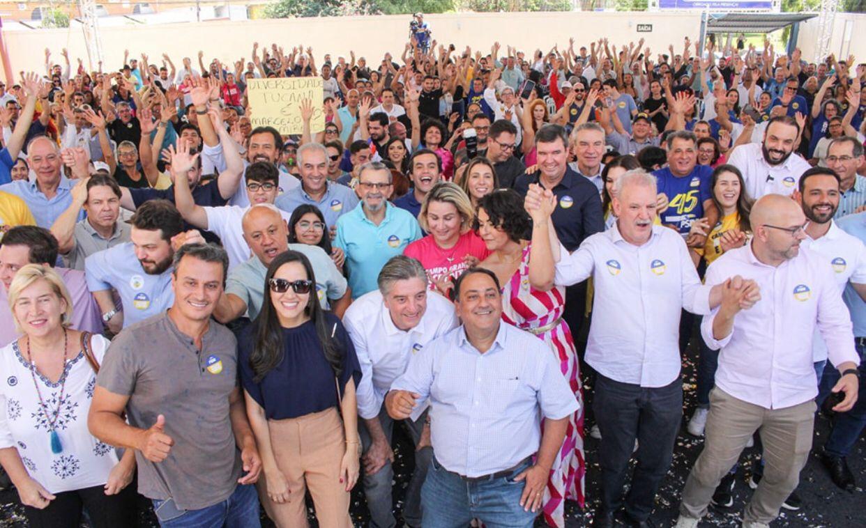Pré-candidato, Beto Pereira é o nome mais forte do partido PSDB, ele vem com apoio do Governador Eduardo Riedel e do Ex Governador Reinaldo Azambuja