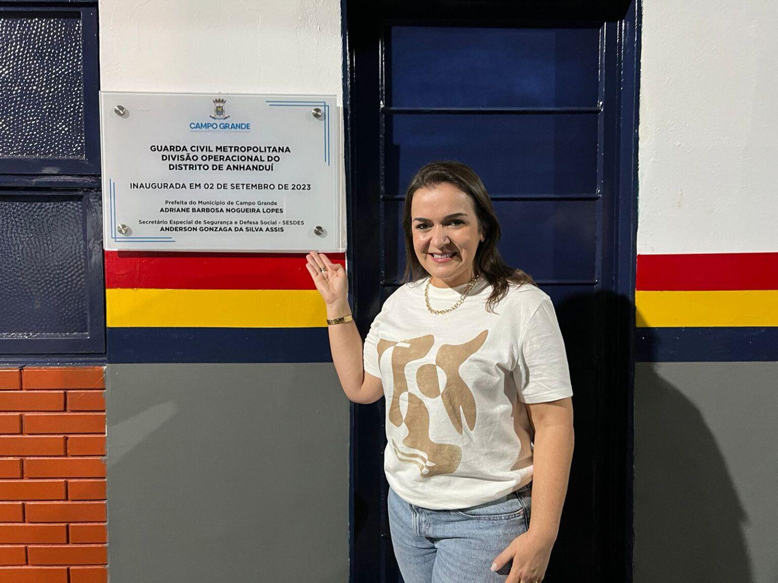 Prefeitura inaugura prédio da Divisão Operacional da GCM no distrito de Anhanduí.