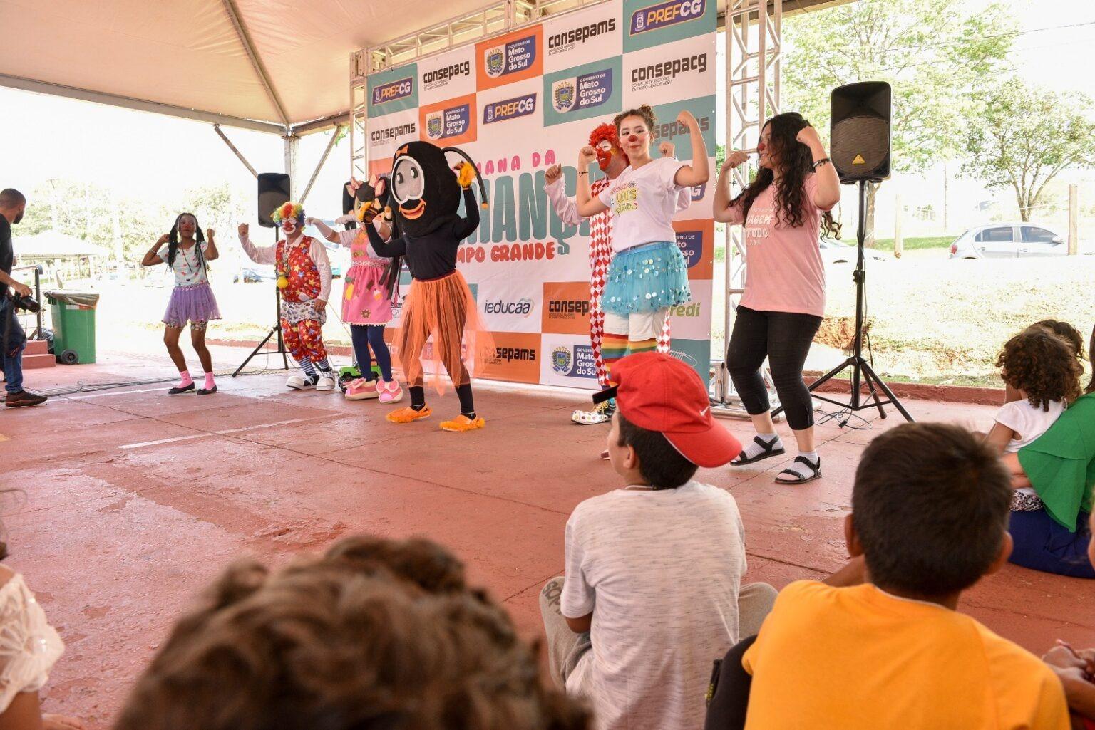 Prefeitura participa da abertura de programação da Semana da Criança em Campo Grande.
