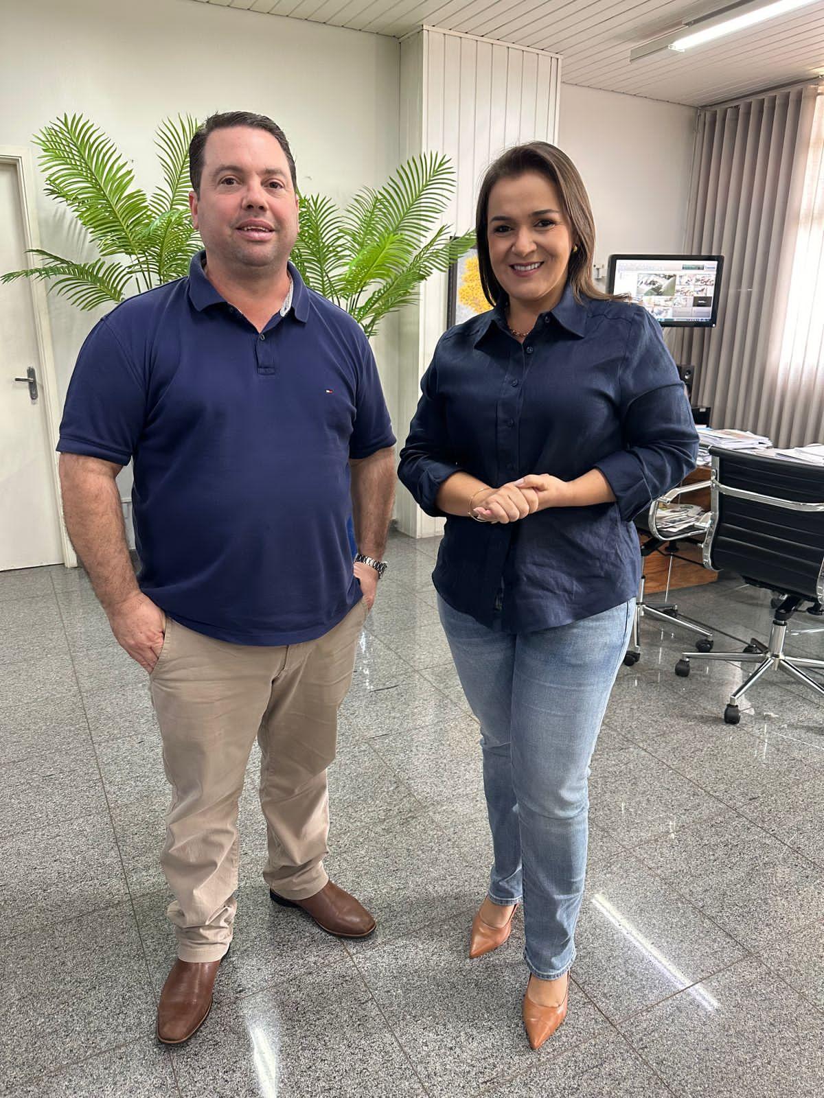 Prefeita Adriane Lopes recebe deputado Rodolfo Nogueira  e reforça parcerias para Capital.
