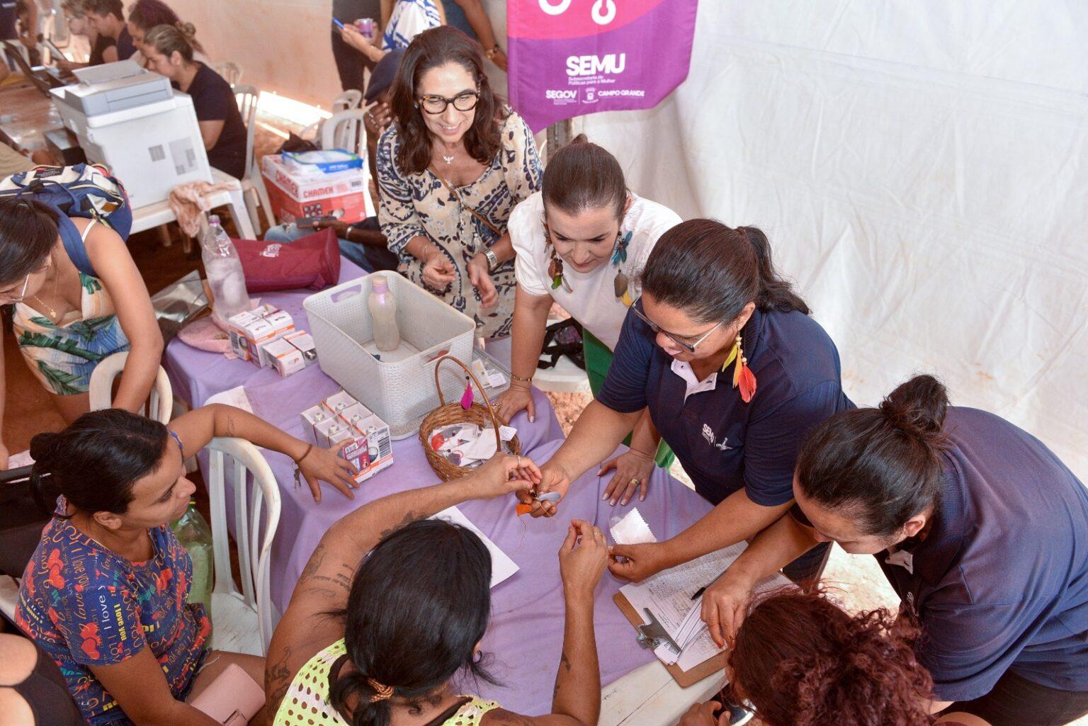 Promovido pela Prefeitura de Campo Grande, projeto ‘Direitos Humanos em Ação’ atende centenas de pessoas na Aldeia Paravá.