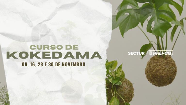 Prefeitura abre inscrições para oficina gratuita de Kokedama no Horto Florestal.