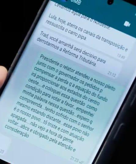 Apesar de “triste” e “sofrendo”, Nelsinho não ouve apelo de Bolsonaro para votar contra a Reforma Tributária. Apesar de “triste” e “sofrendo”, Nelsinho não ouve apelo de Bolsonaro para votar contra a Reforma Tributária.