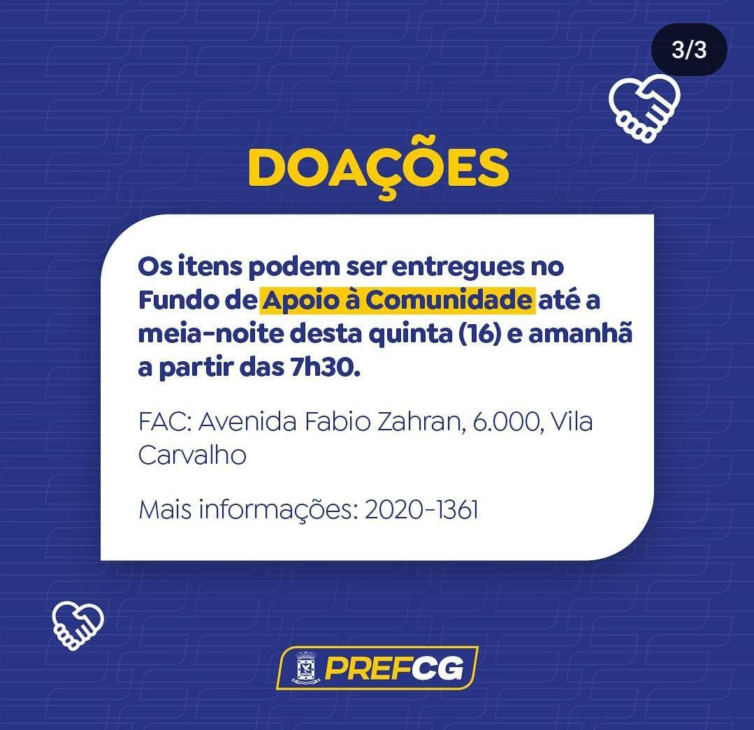 População poderá fazer doação de itens básicos para ajudar famílias da Comunidade do Mandela.