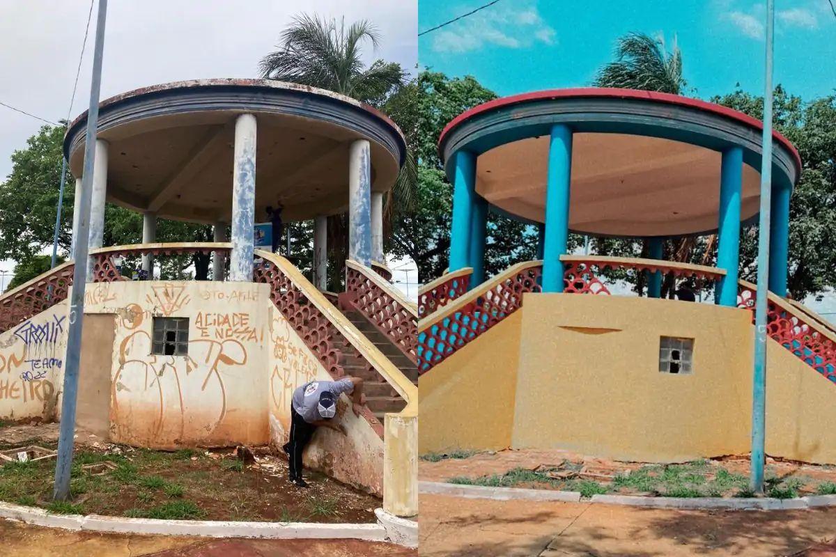 Bairro Amambaí faz 102 anos com tributo a Delinha e coreto de cara nova. Bairro Amambaí faz 102 anos com tributo a Delinha e coreto de cara nova.