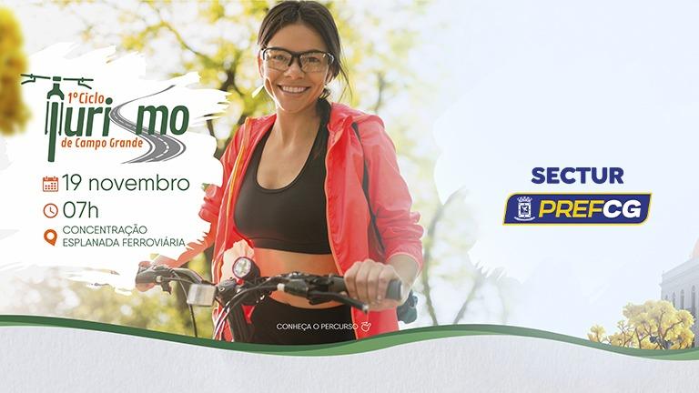 Prefeitura abre inscrições para o 1º Cicloturismo de Campo Grande.