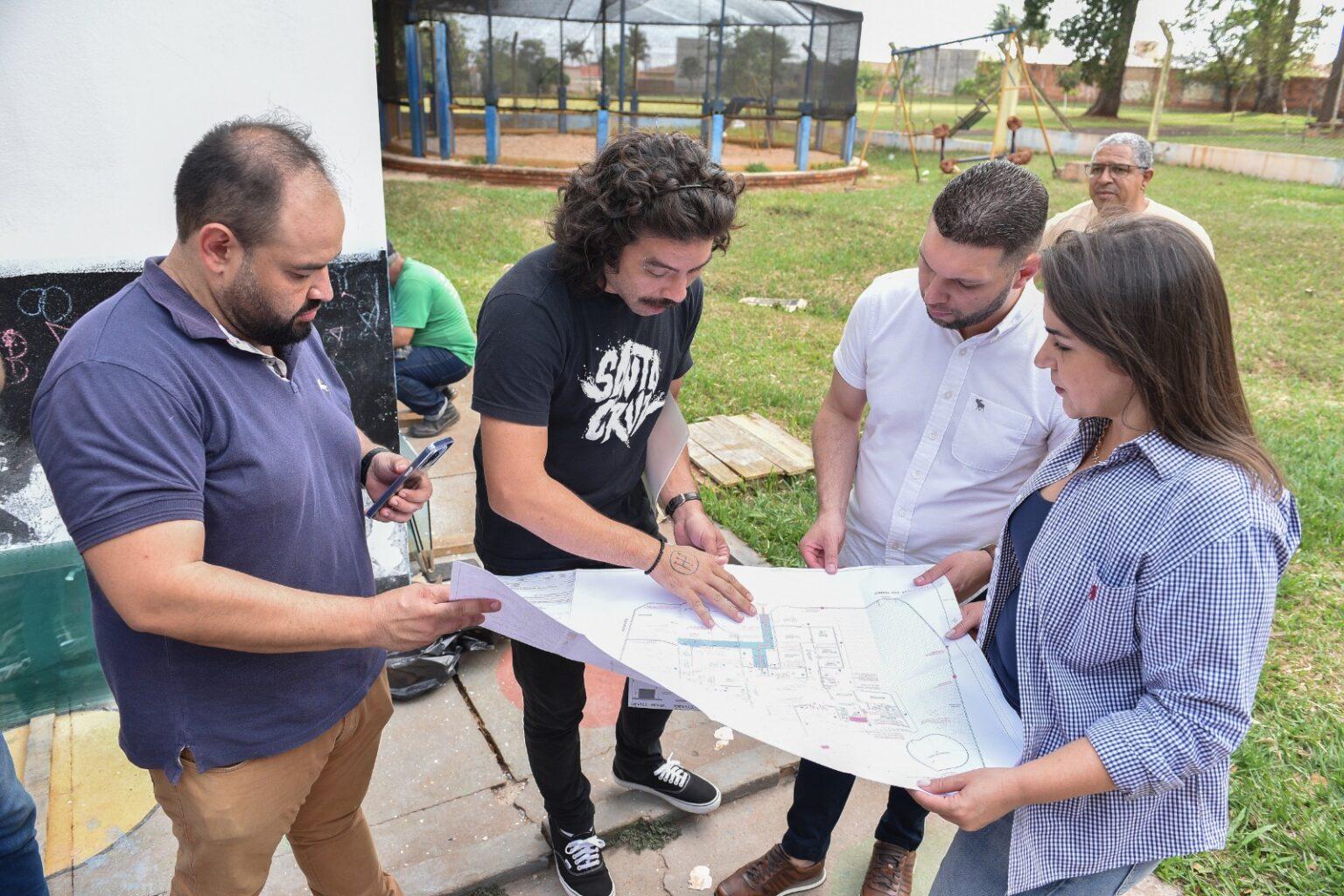 Primeira Emei revitalizada pelo Juntos pela Escola está com obras avançadas.