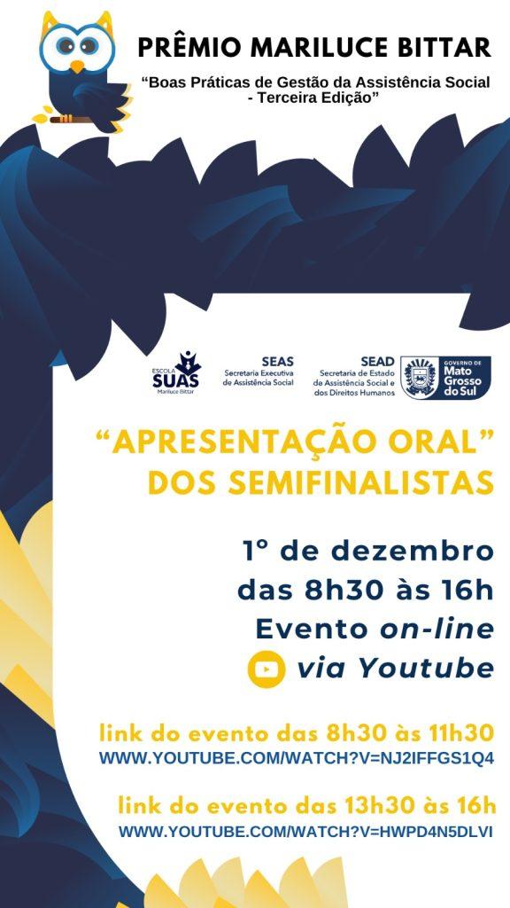 Evento virtual nesta sexta-feira marca etapa da 3° edição do Prêmio Mariluce Bittar. Evento virtual nesta sexta-feira marca etapa da 3° edição do Prêmio Mariluce Bittar.