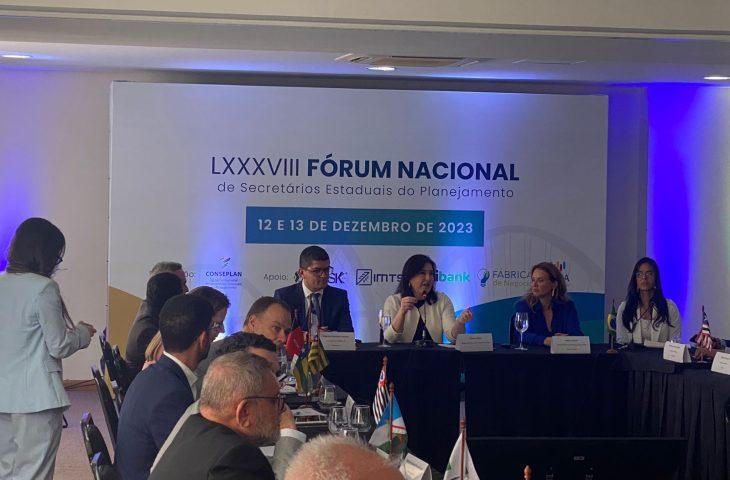 MS debate ações e gestão de políticas públicas em evento nacional com a ministra do Planejamento. MS debate ações e gestão de políticas públicas em evento nacional com a ministra do Planejamento.