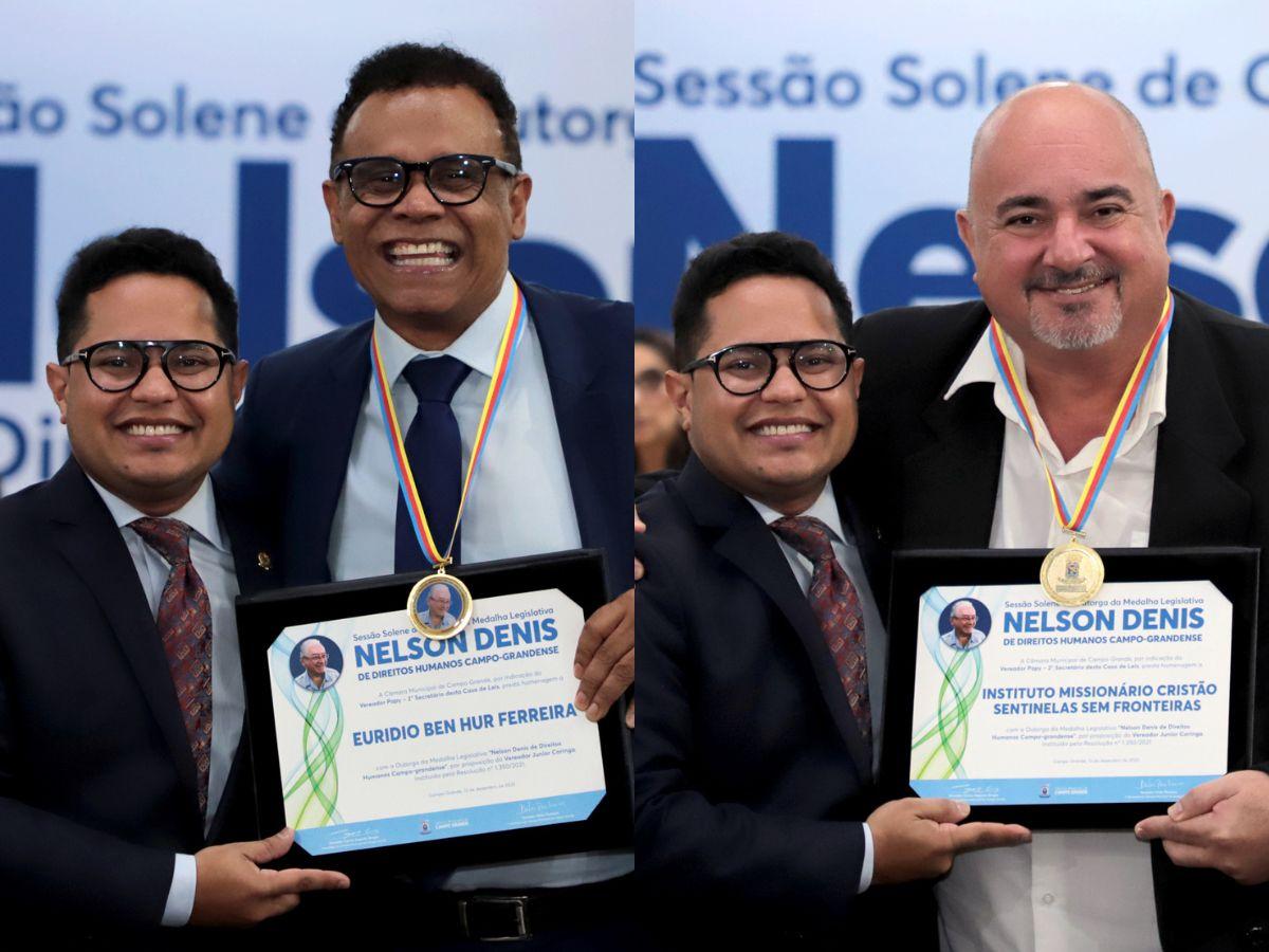 Secretário de Direitos Humanos e Instituto Sentinelas são homenageados por Papy.