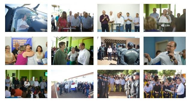 Em maratona por 11 cidades, Governo reforça marca do municipalismo com mais R$ 350 milhões em investimentos. Em maratona por 11 cidades, Governo reforça marca do municipalismo com mais R$ 350 milhões em investimentos.