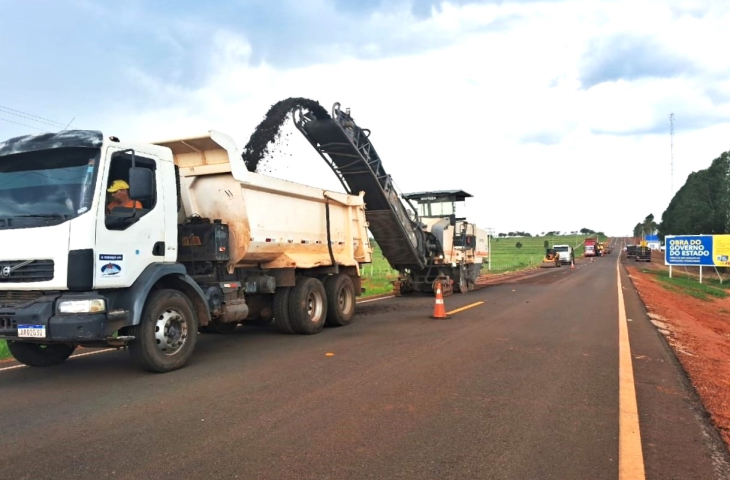 Rodovia concessionada pelo Estado utiliza técnica de reciclagem nas obra de recuperação do trecho. Rodovia concessionada pelo Estado utiliza técnica de reciclagem nas obra de recuperação do trecho.
