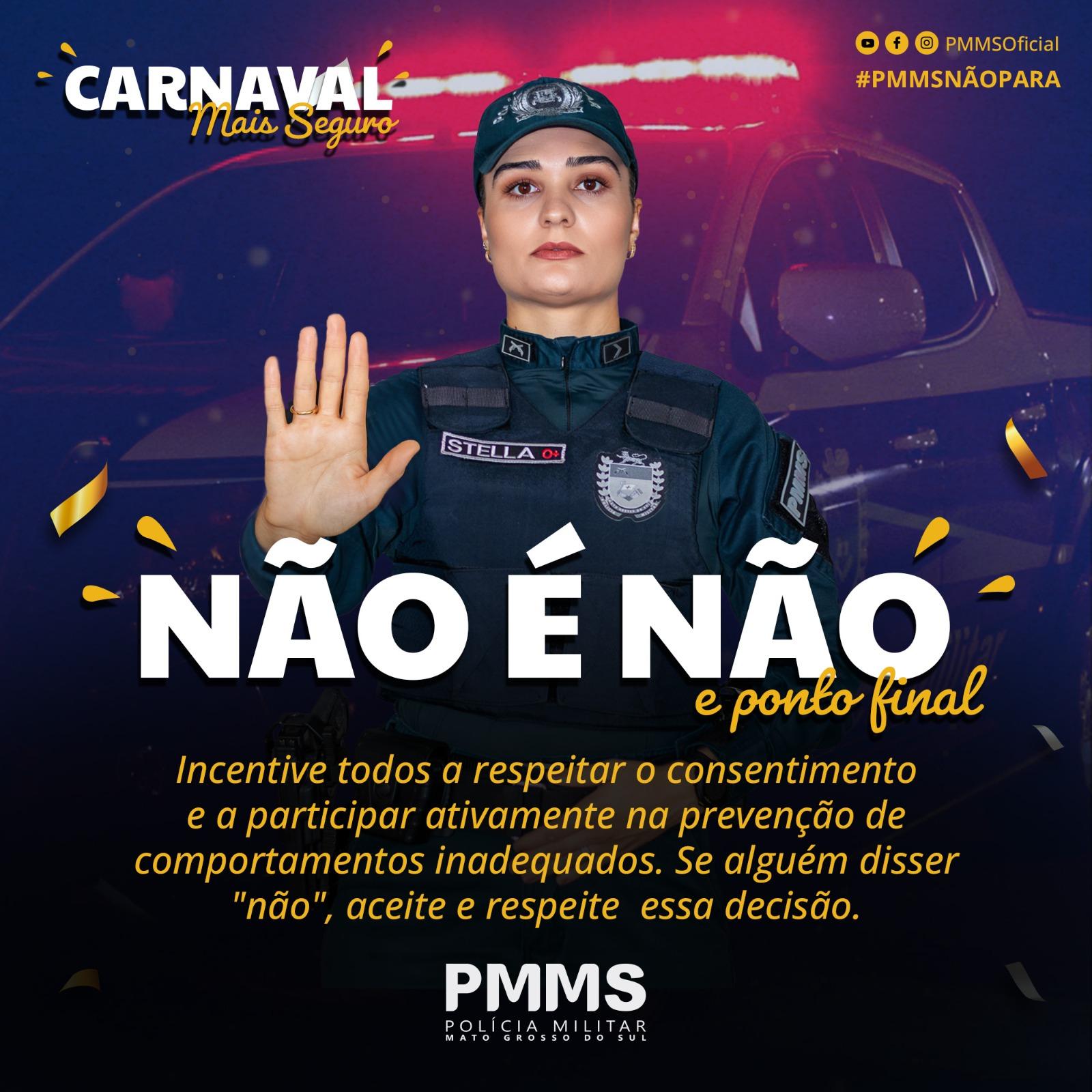 Governo de MS reforça policiamento durante o Carnaval em Campo Grande e no interior.
