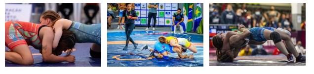 “Muito do que eu tenho hoje é graças ao esporte”, diz Assíria da Silva, lutadora de wrestling. “Muito do que eu tenho hoje é graças ao esporte”, diz Assíria da Silva, lutadora de wrestling.