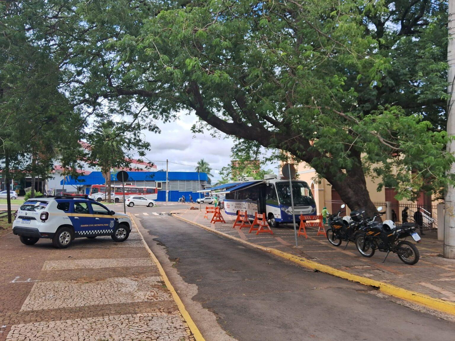 Base Móvel da GCM atende região Central de Campo Grande nesta semana.