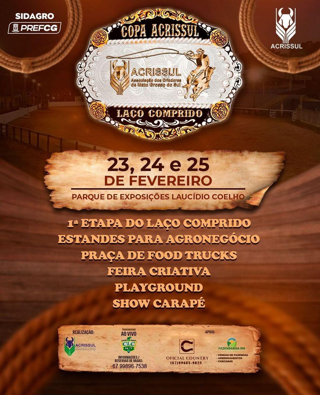 Copa Acrissul começa nesta sexta-feira com apoio da Prefeitura.