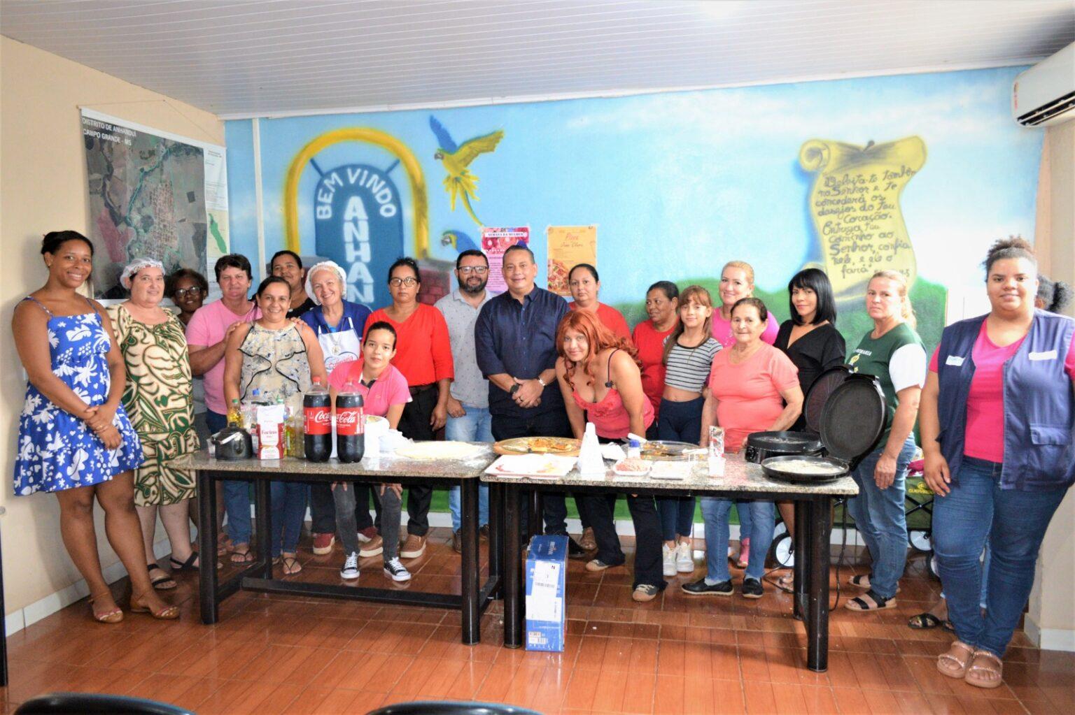 Oficina de pizza busca levar renda aos empreendedores de Anhanduí. Oficina de pizza busca levar renda aos empreendedores de Anhanduí.