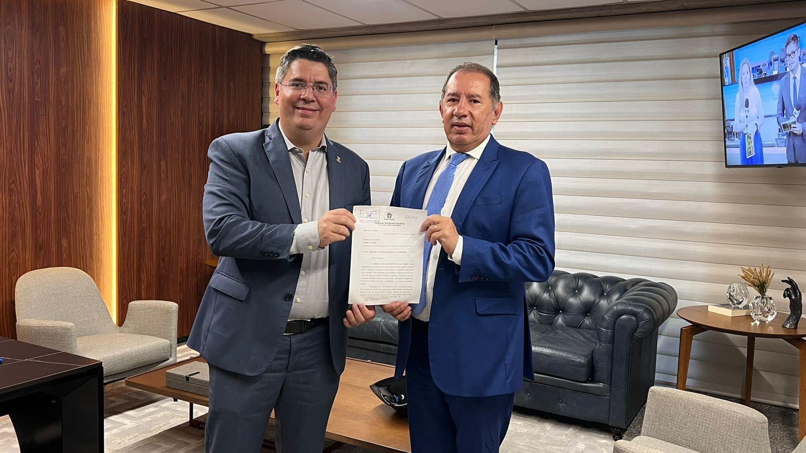 Dr. Victor Rocha e Presidente da Assembleia Legislativa discutem melhorias na Saúde Pública e Assistência Social para a população de Campo Grande.