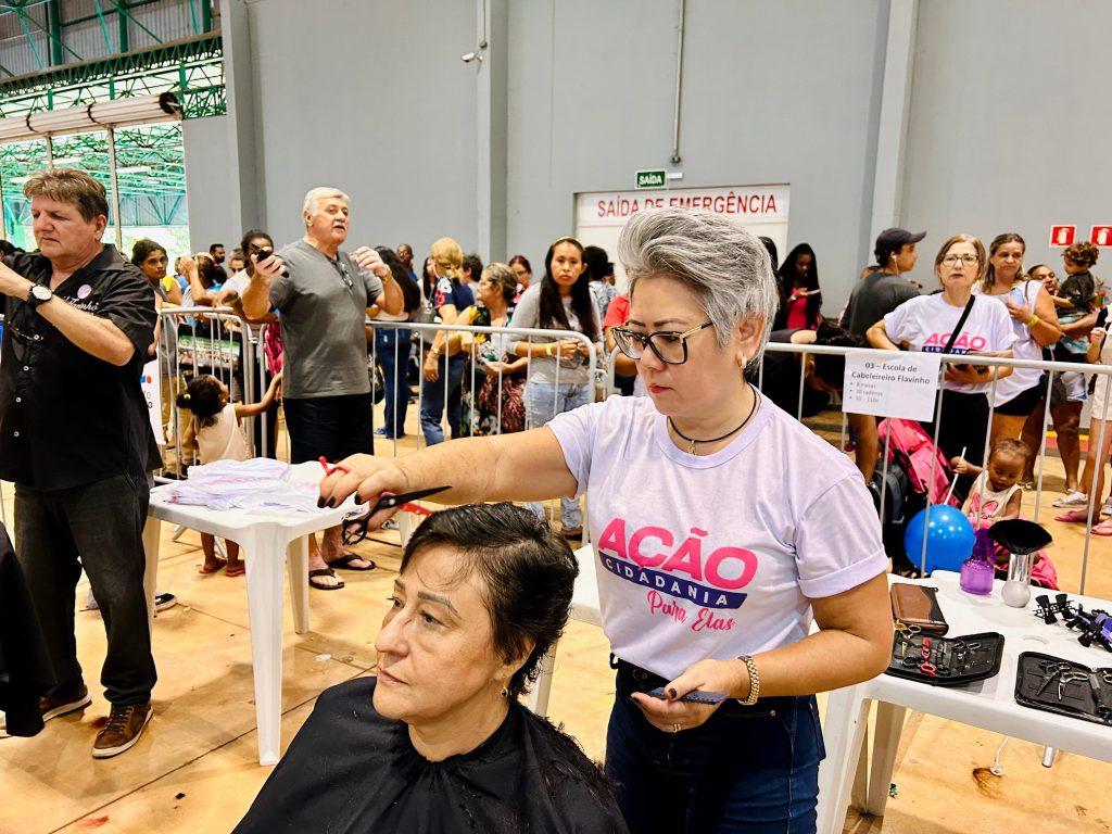 De portões abertos até 16h, Ação Cidadania Para Elas traz garantia de direitos, serviços e autoestima para mulheres. De portões abertos até 16h, Ação Cidadania Para Elas traz garantia de direitos, serviços e autoestima para mulheres.