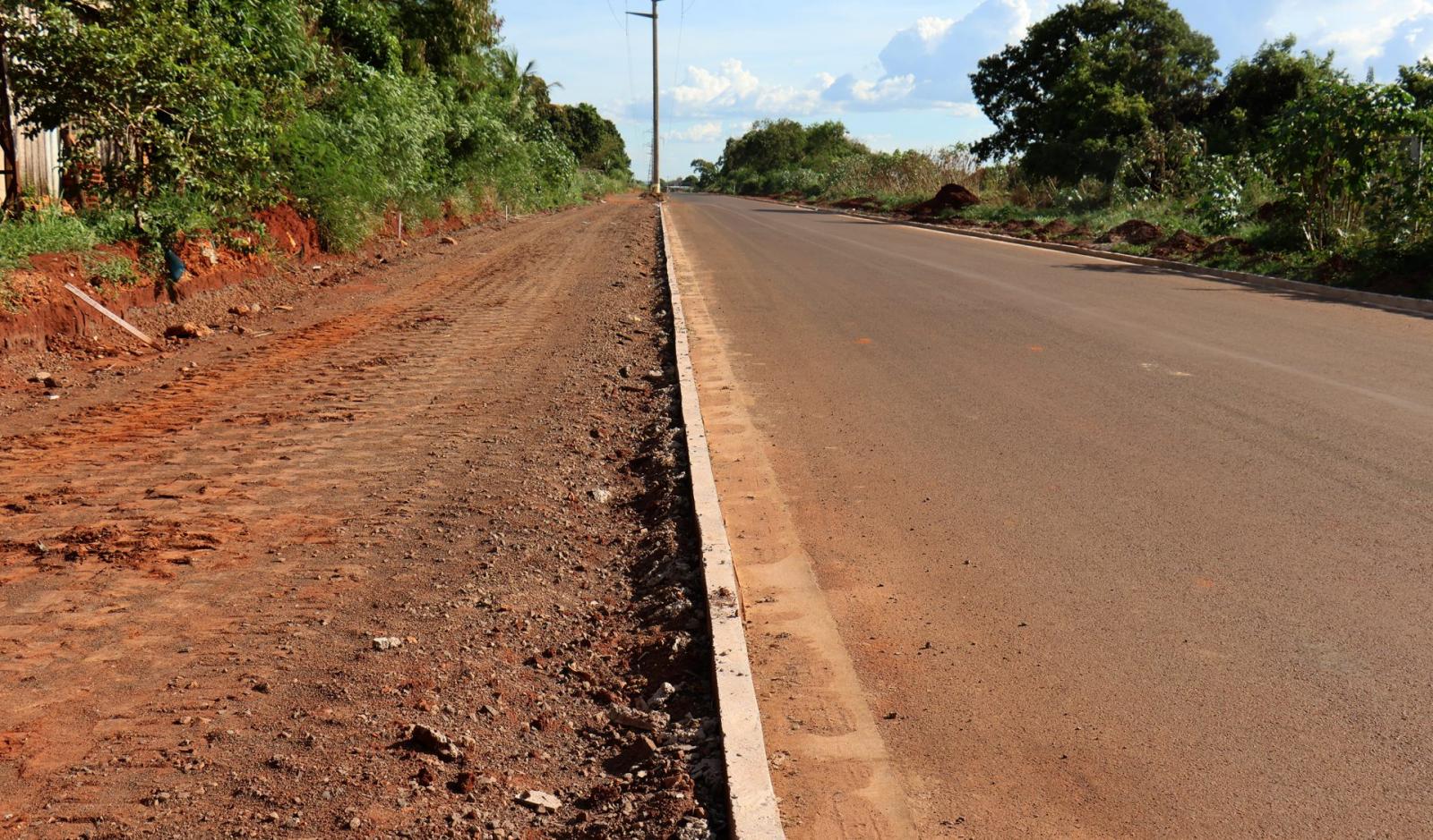 Obras do novo acesso às Moreninhas avançam e 63% dos serviços já estão executados. Obras do novo acesso às Moreninhas avançam e 63% dos serviços já estão executados.
