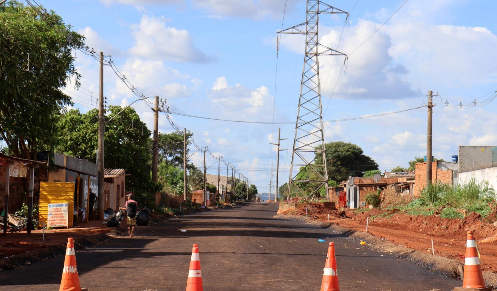 Obras do novo acesso às Moreninhas avançam e 63% dos serviços já estão executados. Obras do novo acesso às Moreninhas avançam e 63% dos serviços já estão executados.
