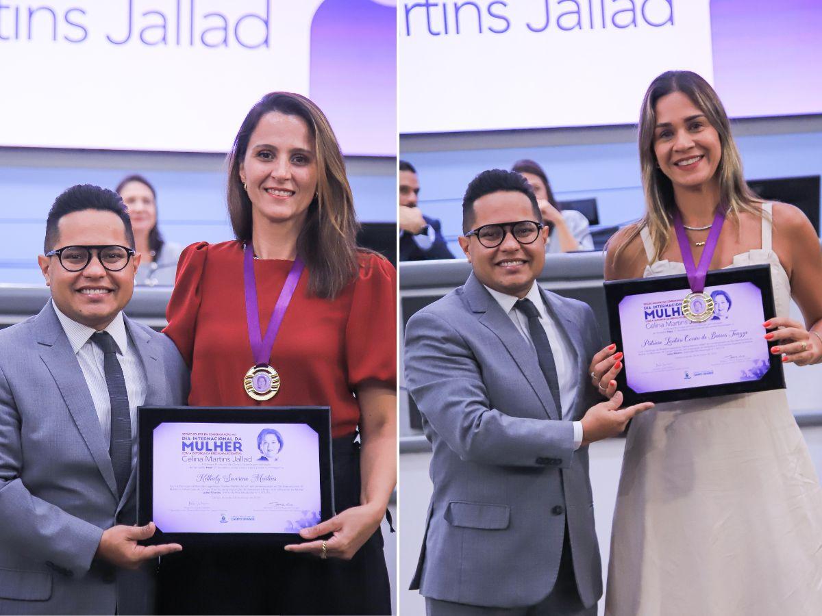 Papy homenageia empresária e enfermeira da Capital com Medalha Celina Jallad.
