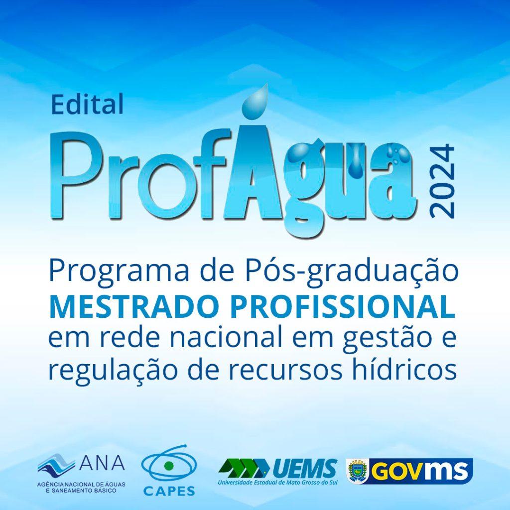 UEMS é selecionada para oferecer mestrado profissional em Gestão e Regulação de Recursos Hídricos. UEMS é selecionada para oferecer mestrado profissional em Gestão e Regulação de Recursos Hídricos.