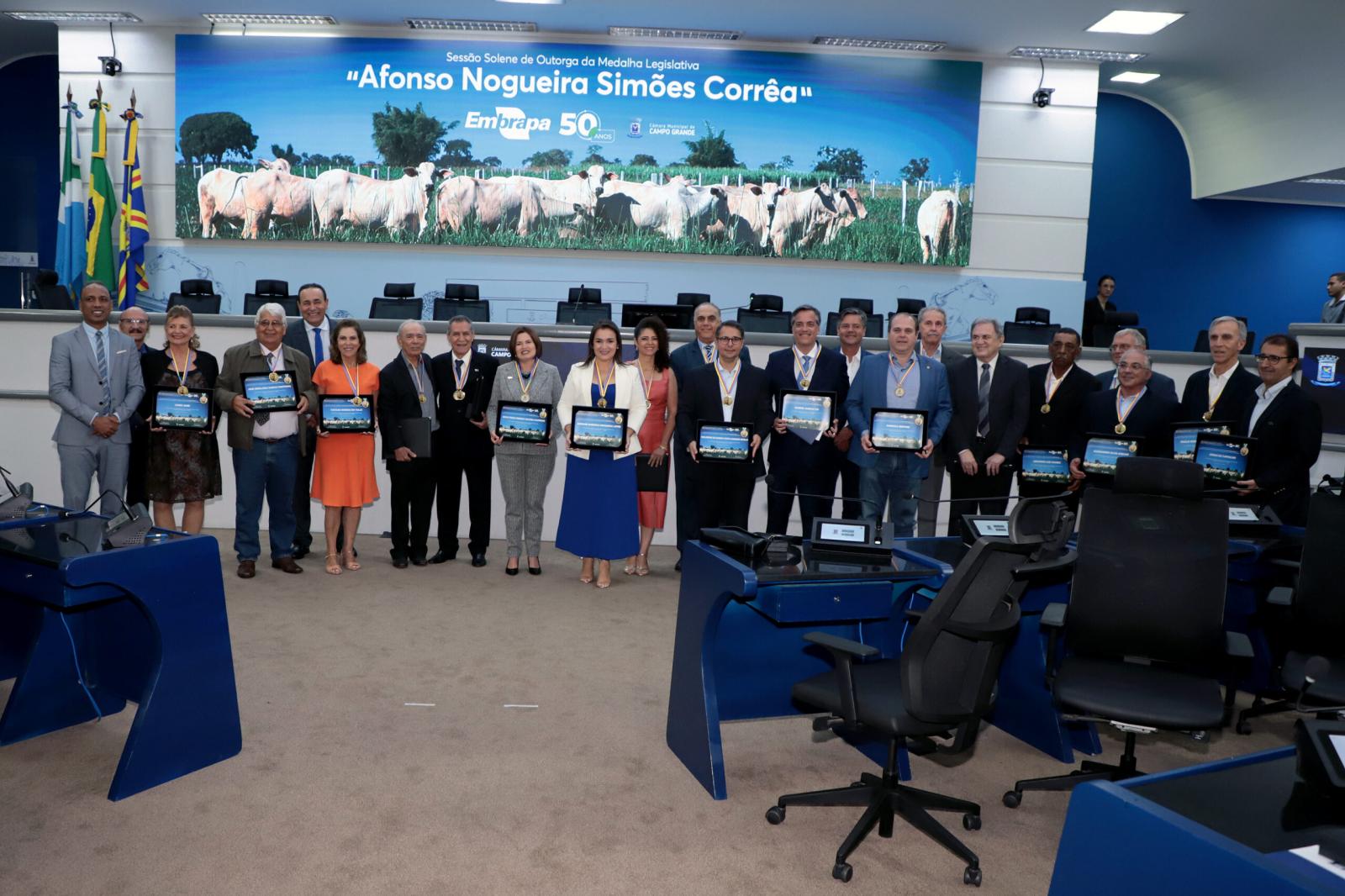 Embrapa comemora 50 anos de criação com solenidade na Câmara de Vereadores.