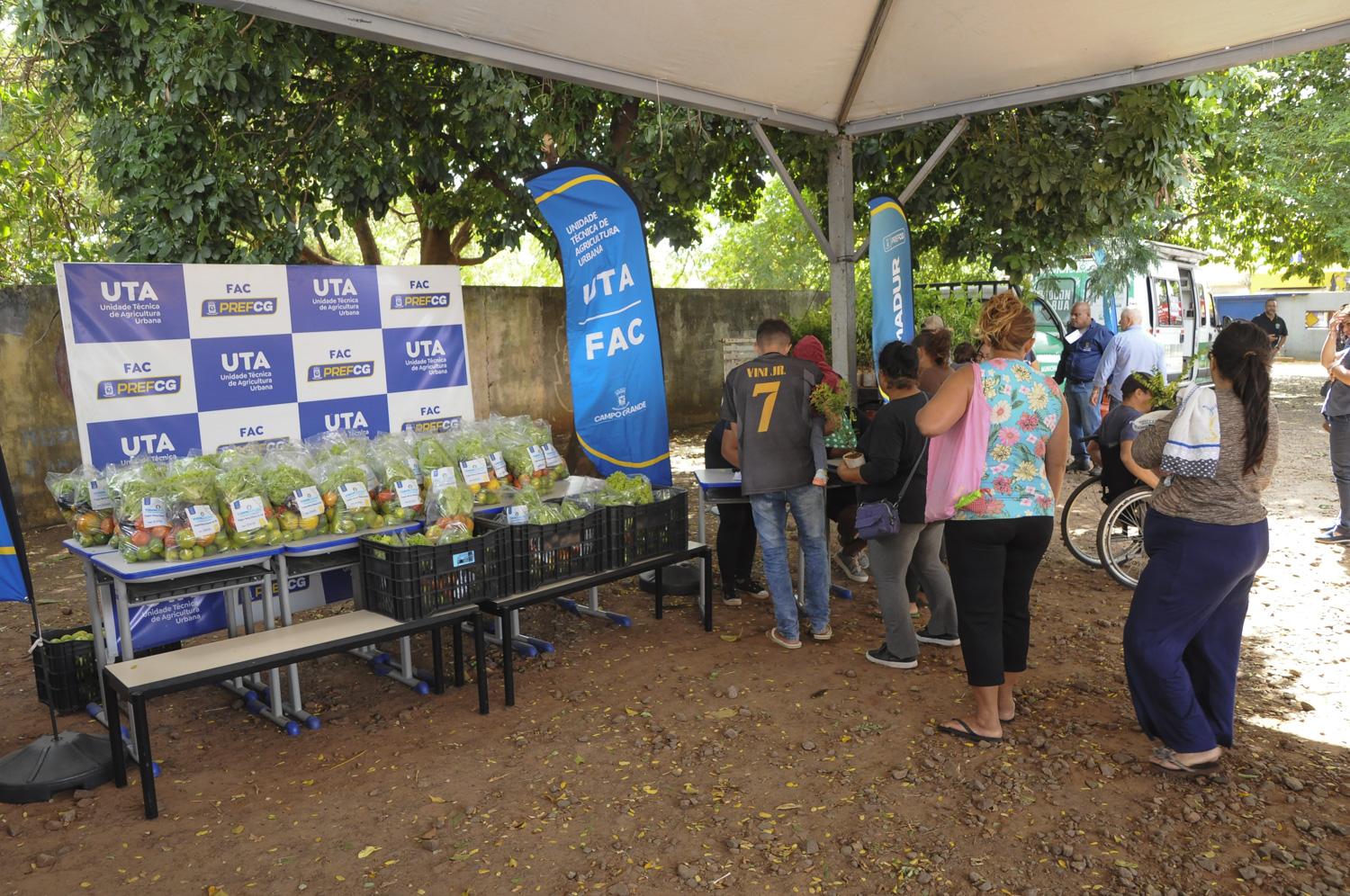 População vulnerável recebeu mais de 58,6 mil kits de legumes e verduras via FAC.