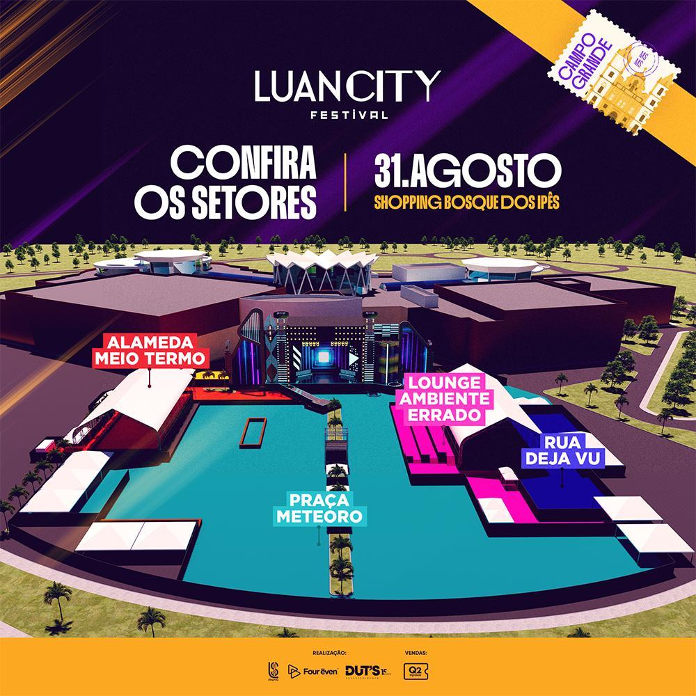 Luan City Festival 2024 em Campo Grande Shopping Bosque dos Ipês. Luan City Festival 2024 em Campo Grande Shopping Bosque dos Ipês.
