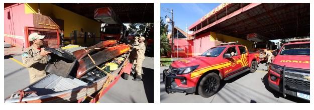 Governo envia primeira equipe de bombeiros militares para ajudar no salvamento de vítimas no RS. Governo envia primeira equipe de bombeiros militares para ajudar no salvamento de vítimas no RS.