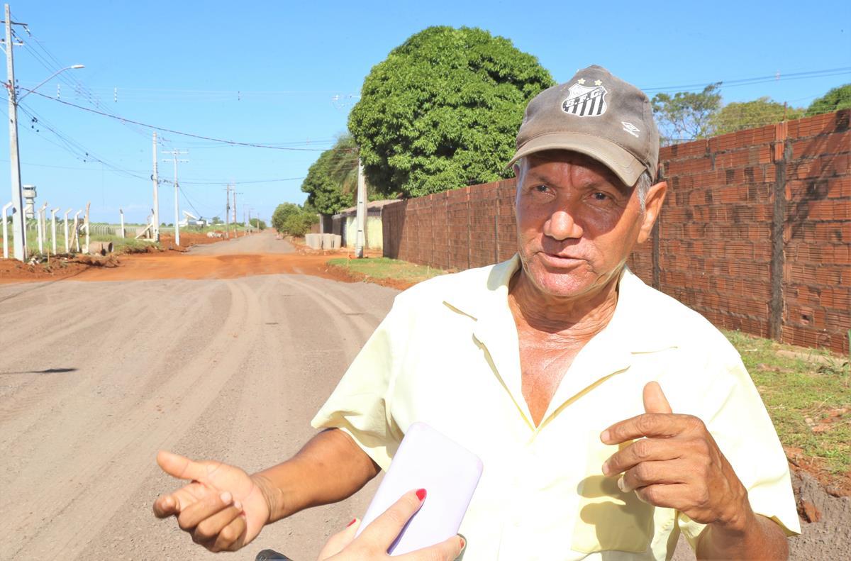 Emblemática, obra de pavimentação que liga o Bairro Serradinho ao Núcleo Industrial já muda região Imbirussu em Campo Grande.
