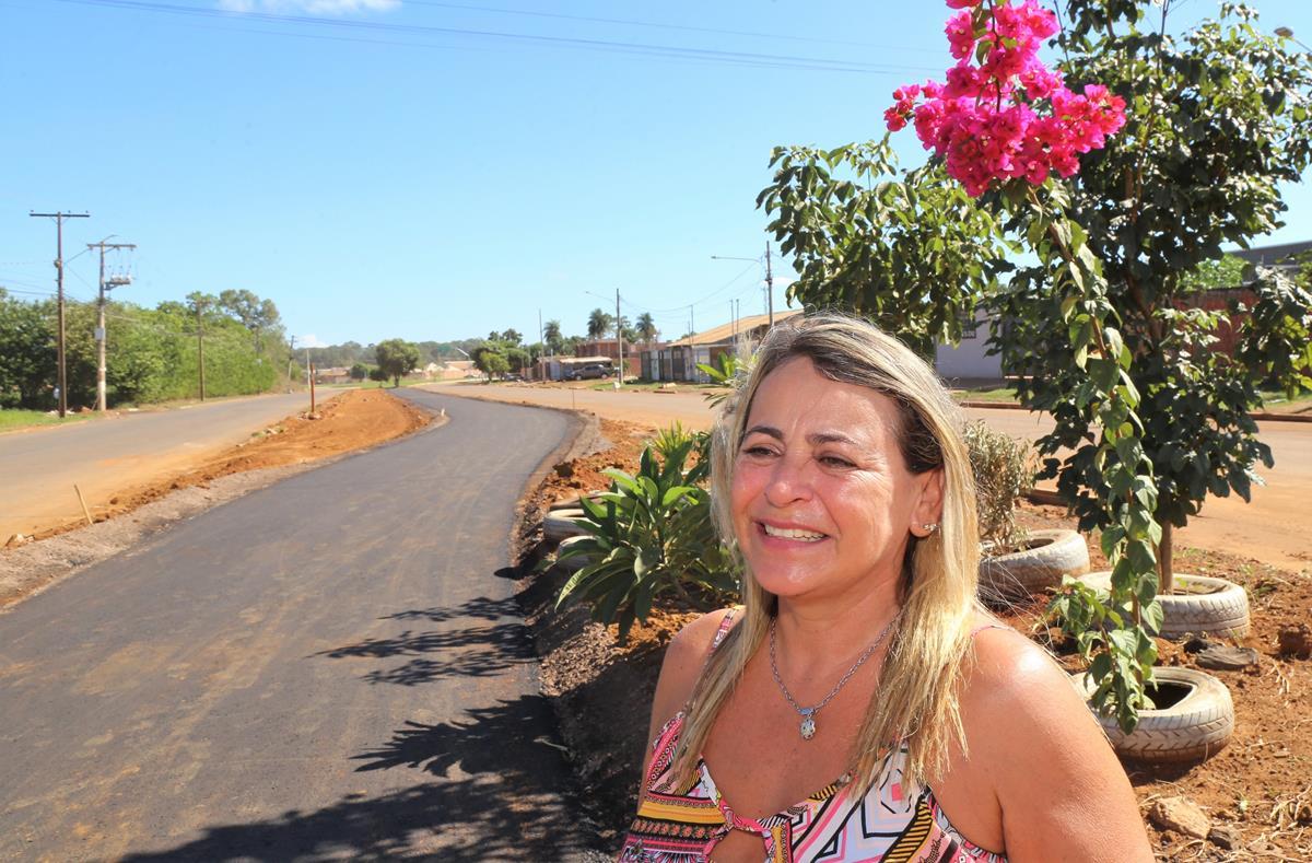 Emblemática, obra de pavimentação que liga o Bairro Serradinho ao Núcleo Industrial já muda região Imbirussu em Campo Grande.