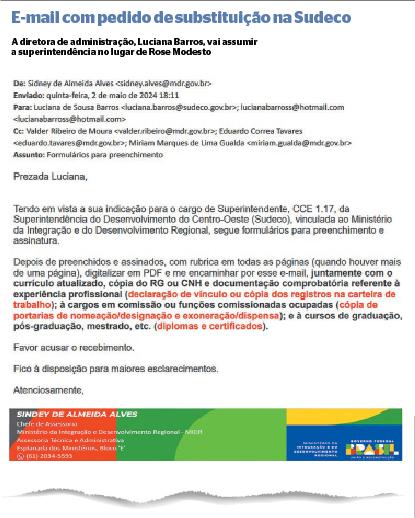 Rose solicita substituição na Sudeco e agora a pré-candidatura é irreversível. Rose solicita substituição na Sudeco e agora a pré-candidatura é irreversível.
