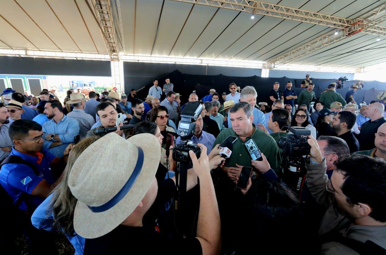 O Governador Eduardo Riedel abre a Showtec e apresenta em Maracaju novas tecnologias e serviços.