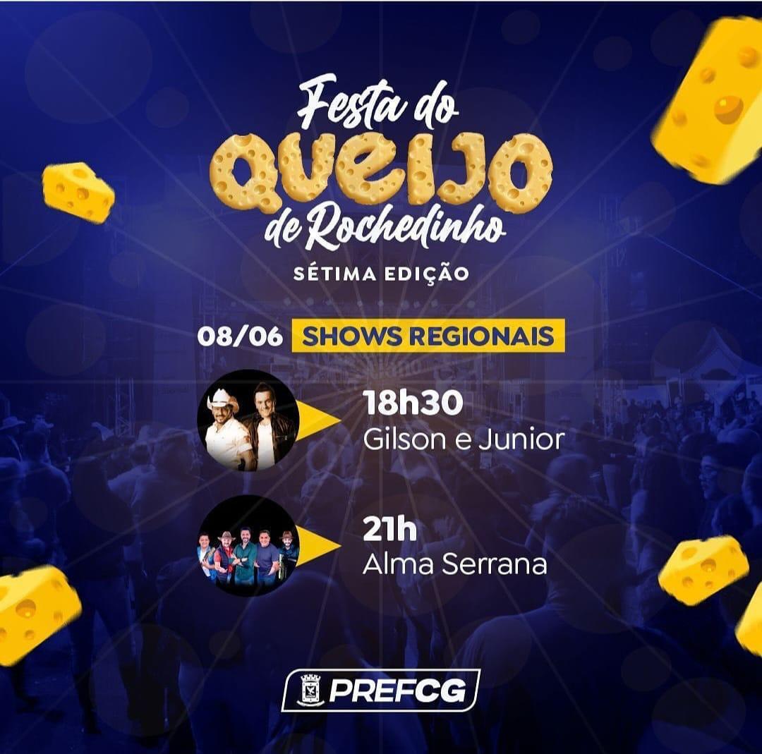 Faltam apenas 15 dias para a 7ª edição da Festa do Queijo do Distrito de Rochedinho. Faltam apenas 15 dias para a 7ª edição da Festa do Queijo do Distrito de Rochedinho.