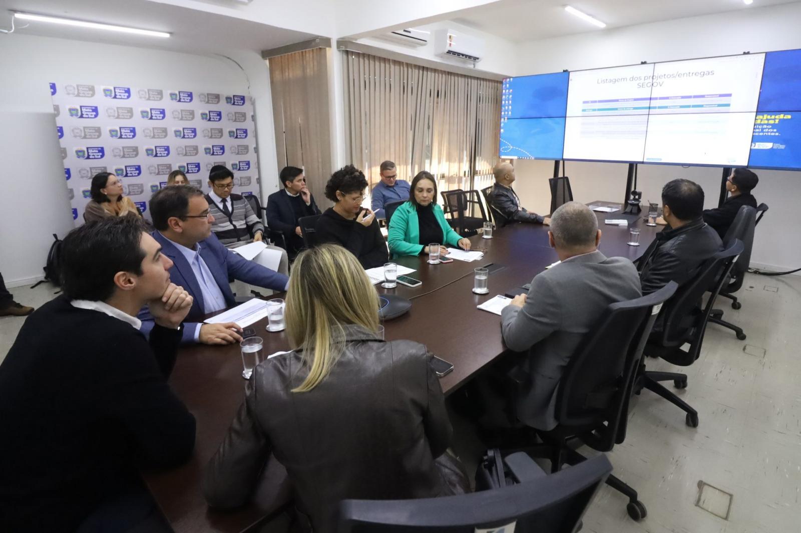 Metas para 2024: Secretaria de Governo avalia andamento de ações previstas em contrato de gestão. Metas para 2024: Secretaria de Governo avalia andamento de ações previstas em contrato de gestão.