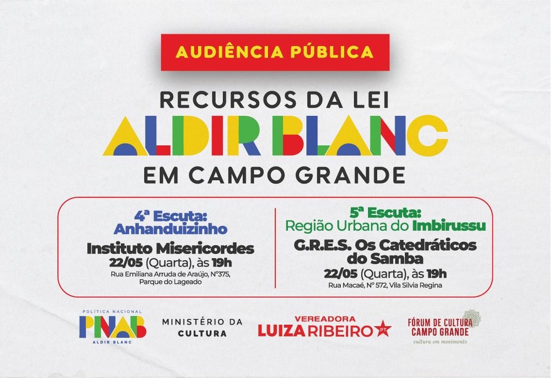 Câmara Municipal Realiza Audiências Públicas itinerantes para debater recursos da Lei Aldir Blanc.