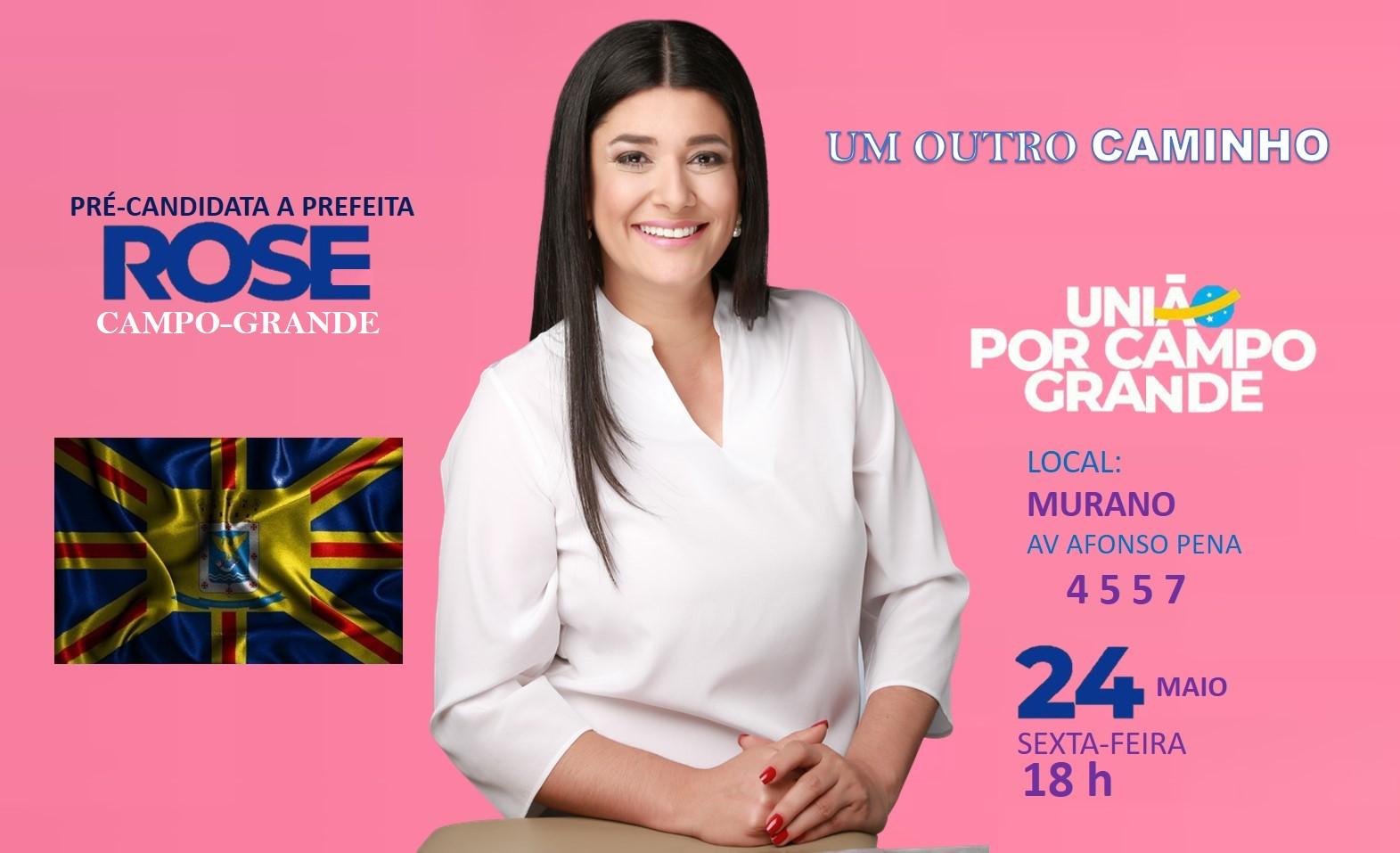 Lançamento de pré-candidatura de Rose Modesto terá o Governador de Goiás Ronaldo Caiado, ACM Neto e cúpula do União Brasil, nesta sexta as 18:00 horas.   Lançamento de pré-candidatura de Rose Modesto terá o Governador de Goiás Ronaldo Caiado, ACM Neto e cúpula do União Brasil, nesta sexta as 18:00 horas.