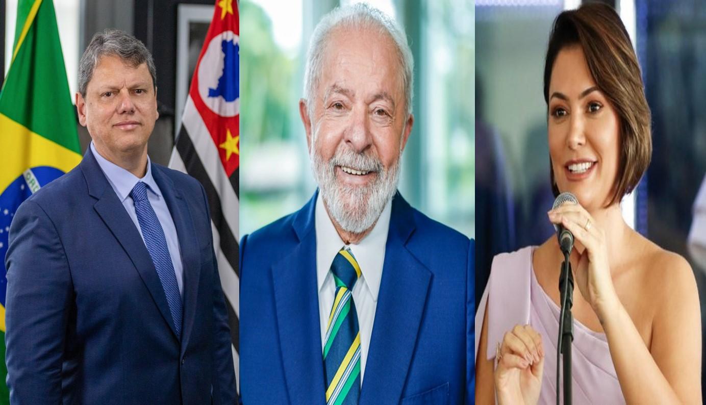 Michele e Tarcísio são os preferidos para representarem Bolsonaro contra Lula. Michele e Tarcísio são os preferidos para representarem Bolsonaro contra Lula.