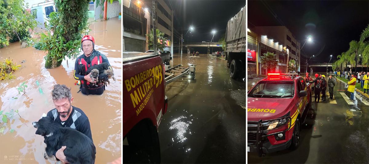 Rio Grande do Sul: Equipes de Mato Grosso do Sul resgatam mais de 35 pessoas em um dia. Rio Grande do Sul: Equipes de Mato Grosso do Sul resgatam mais de 35 pessoas em um dia.