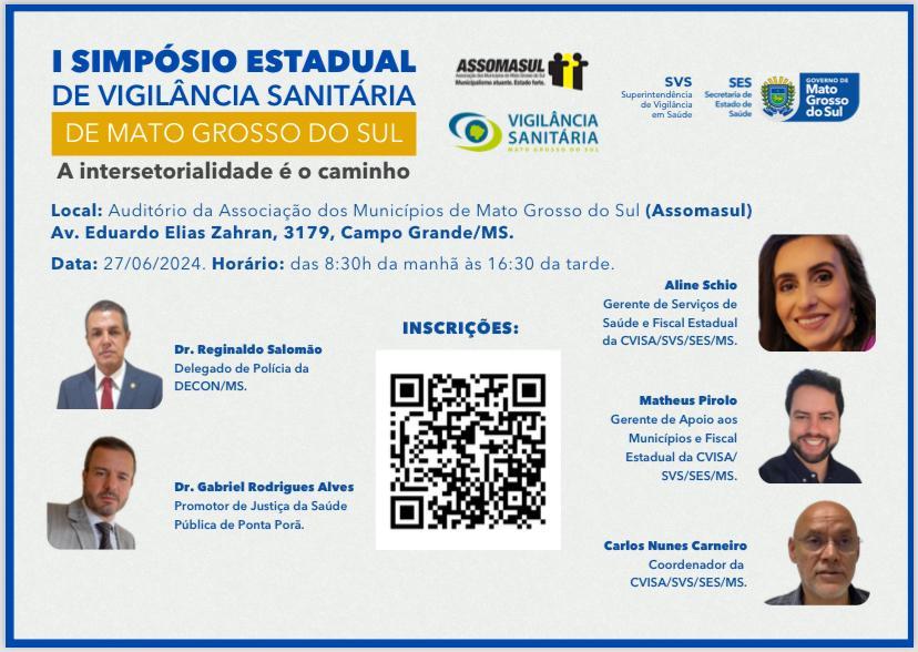 Simpósio Estadual de Vigilância Sanitária promove debate sobre intersetorialidade em MS.
