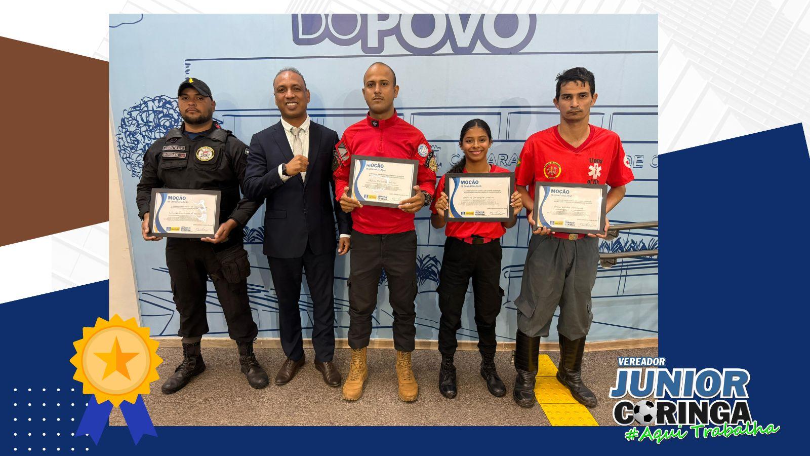 Homenagem na Câmara Municipal: Heróis das Enchentes no Rio Grande do Sul Recebem Moção de Congratulação.