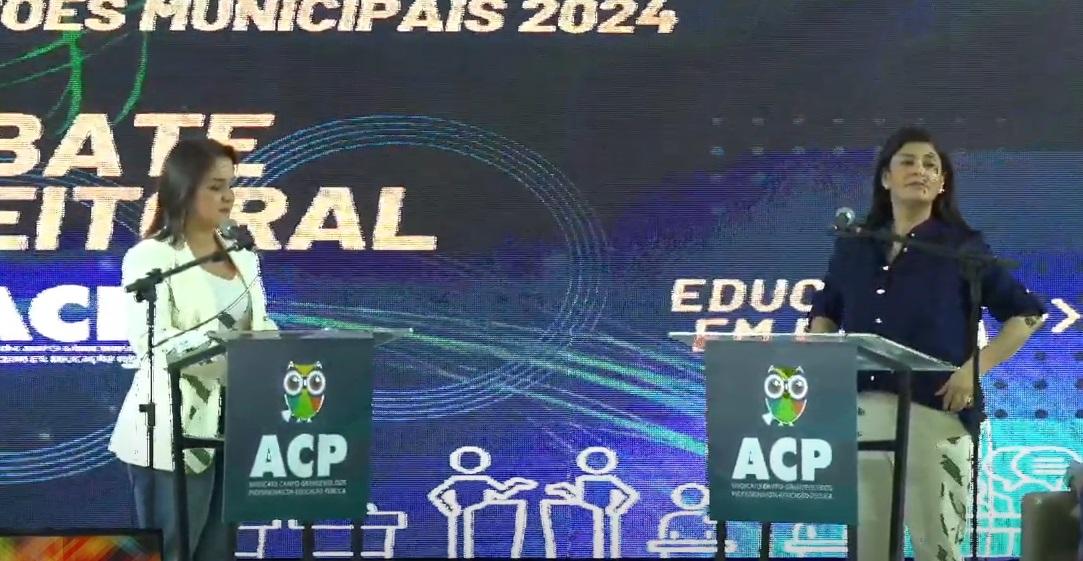 Alvo dos candidatos, Adriane reage com ataques ao PSDB e Figueiró “incorpora” em debate.