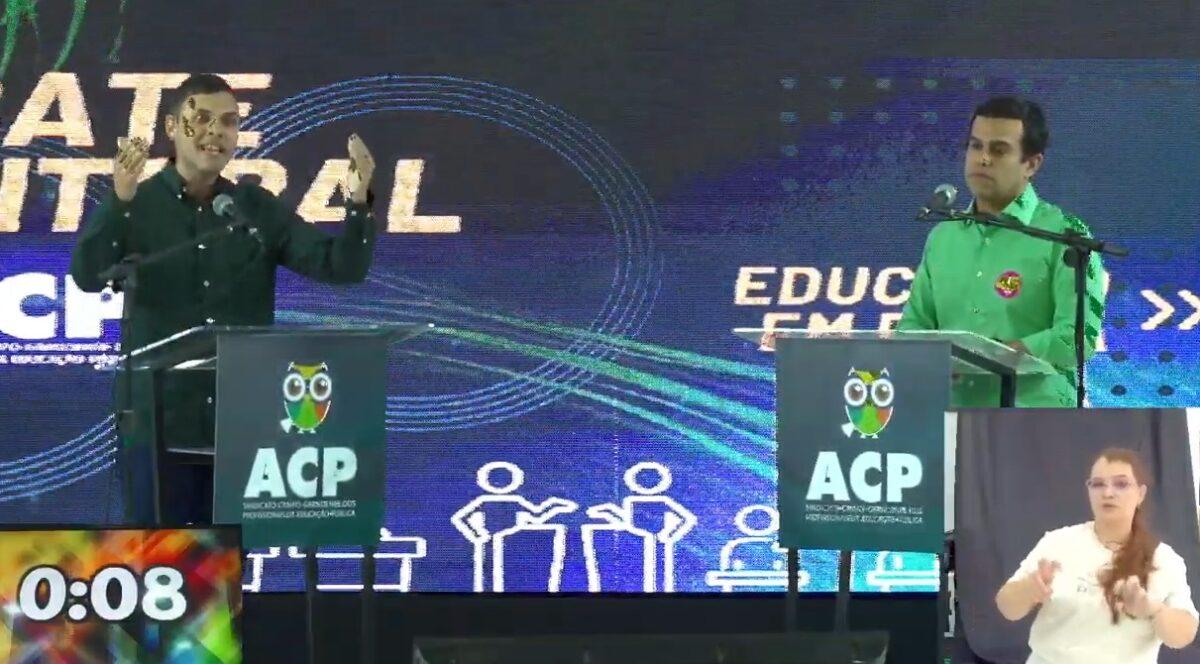 Alvo dos candidatos, Adriane reage com ataques ao PSDB e Figueiró “incorpora” em debate.