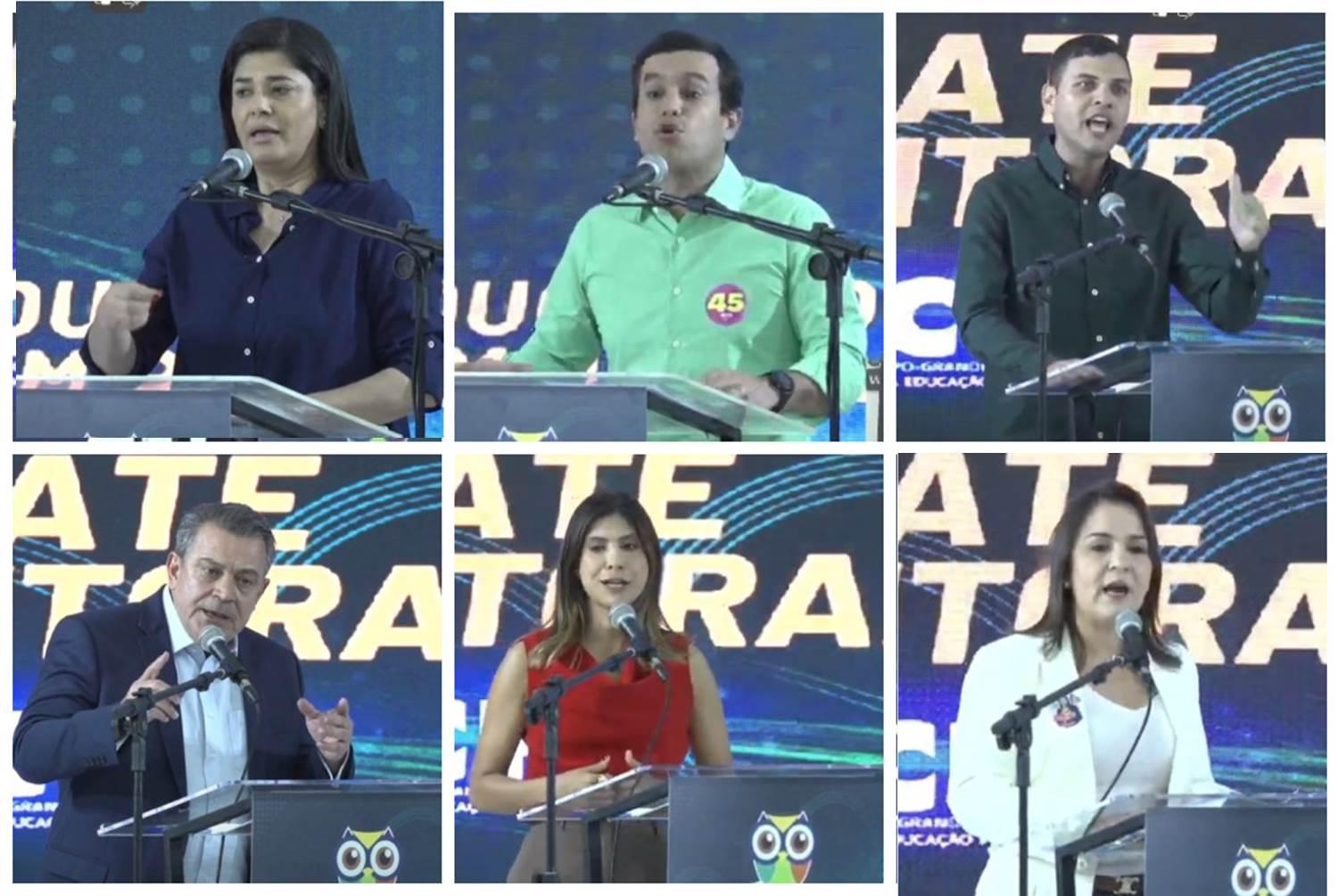 Alvo dos candidatos, Adriane reage com ataques ao PSDB e Figueiró “incorpora” em debate.